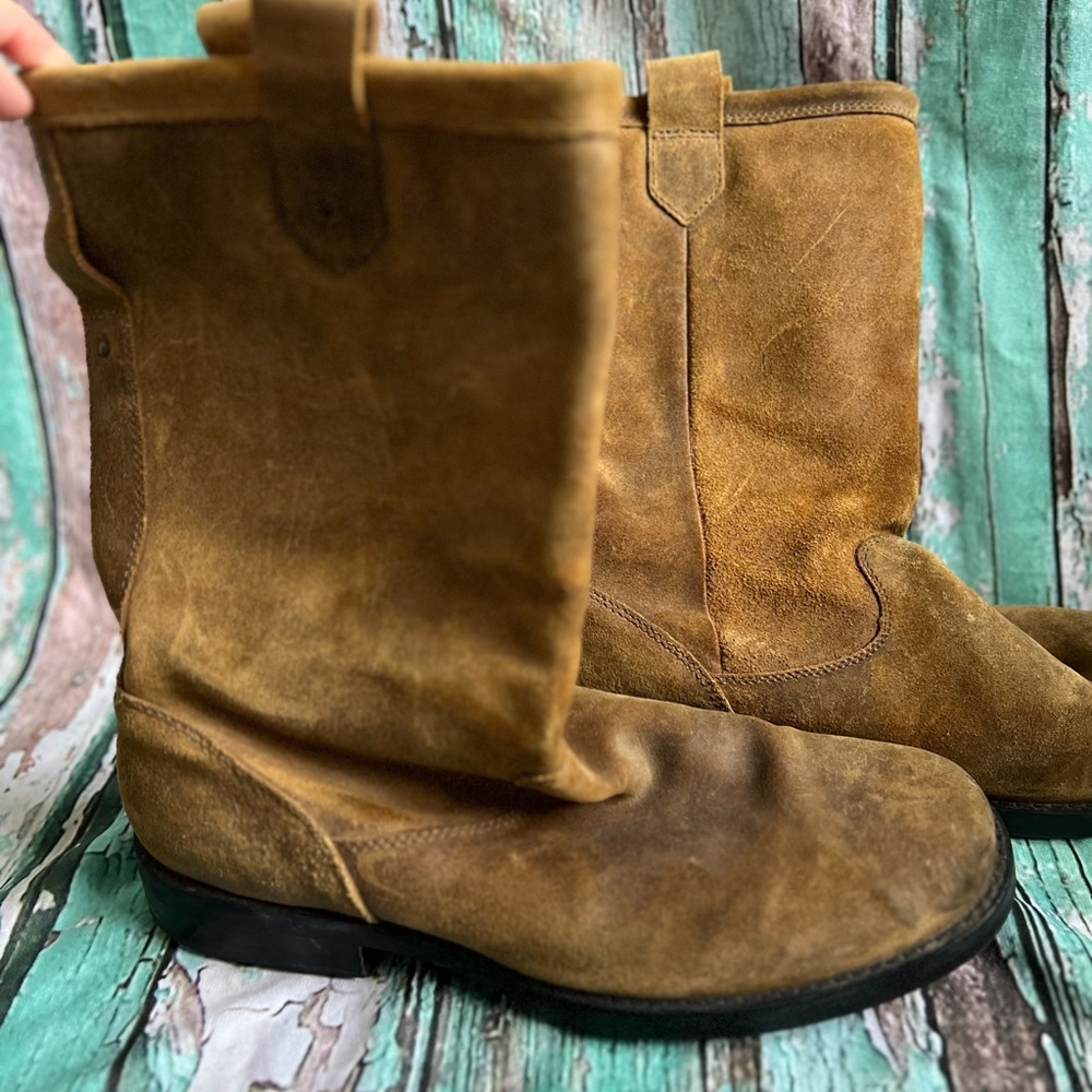 Mens genuine leather work boot